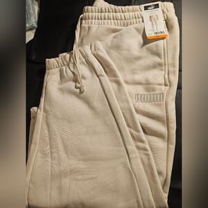 Puma Cream Fleece Jogger Set Hoodie + Pants XXL NWT